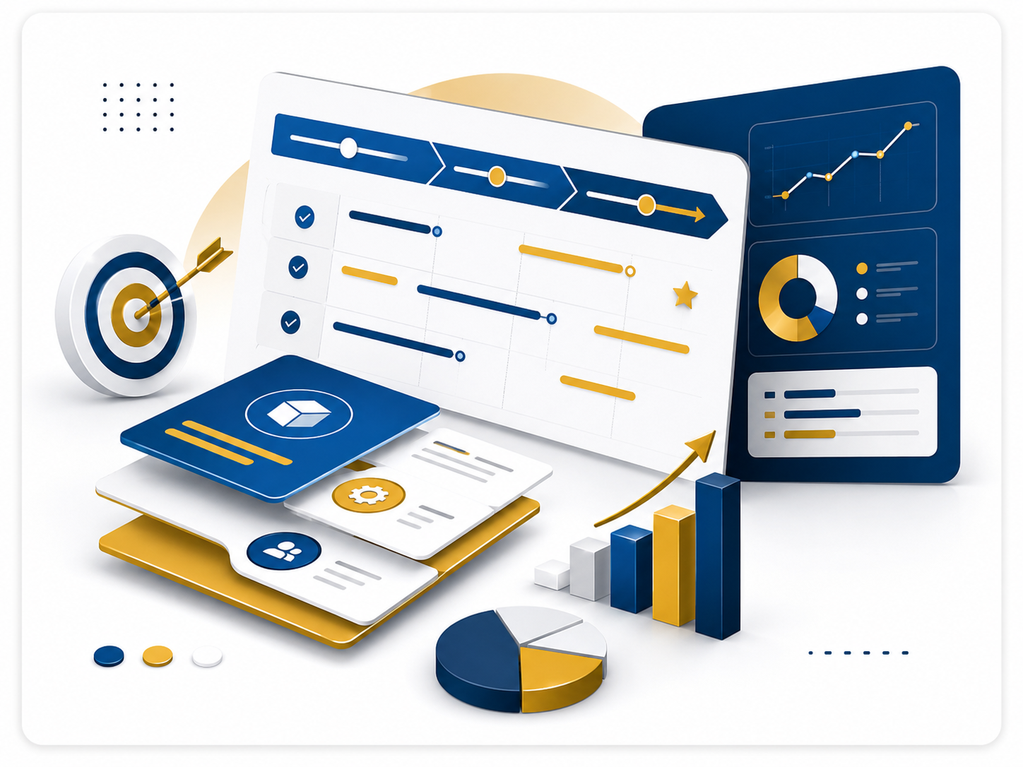 Business partners planning growth